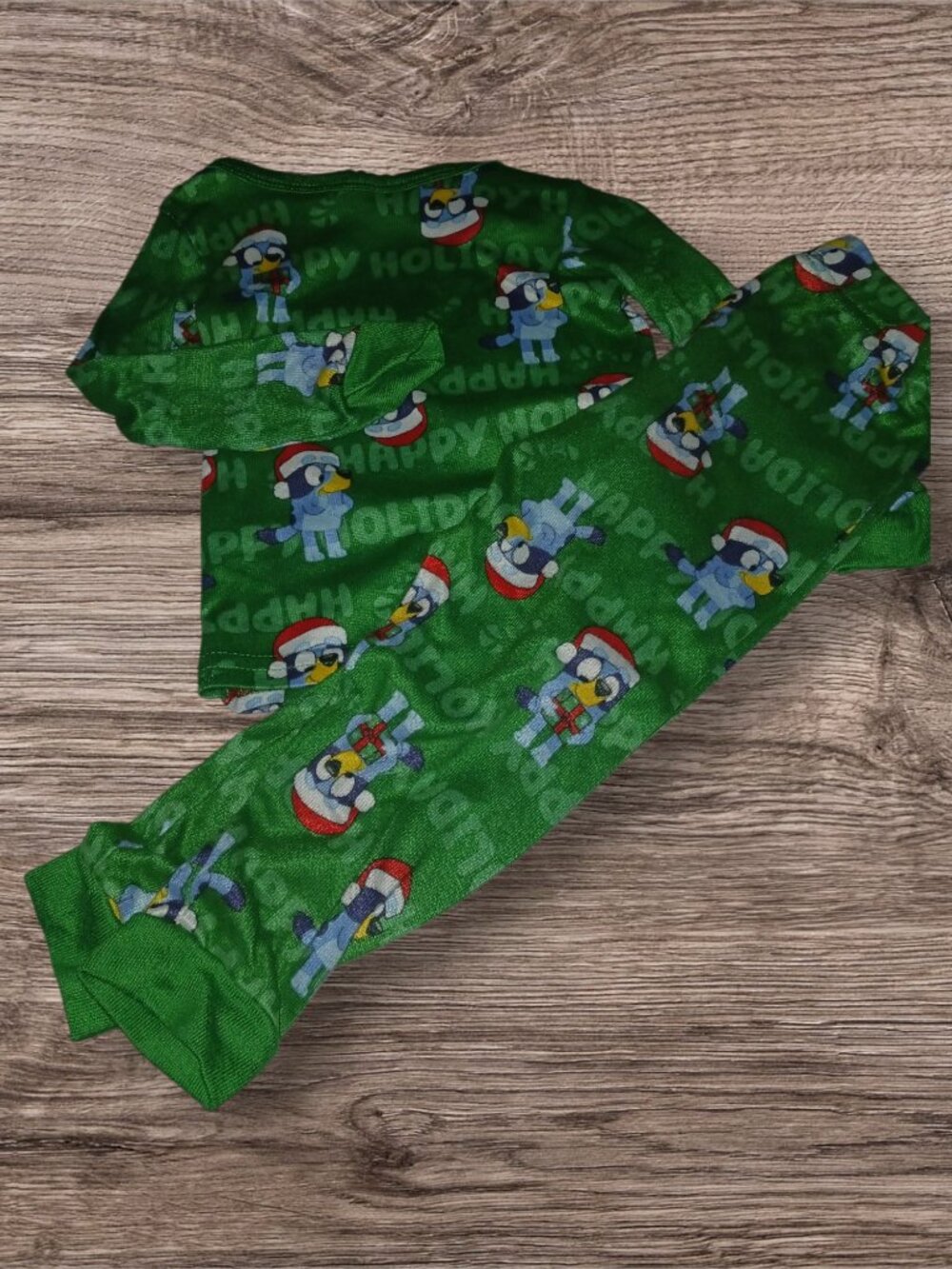 Bluey Christmas Holiday Pajama Set Size 3T